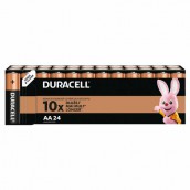 Батарейки КОМПЛЕКТ 24шт, DURACELL Basic ОРИГИНАЛ, АА (LR6,15А), алкалиновые, пальчико, Б0064986