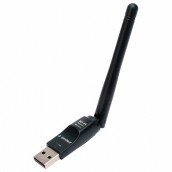 Сетевой адаптер Wi-Fi GEMBIRD 150 Мбит, с антенной, USB, 802.11b/g/n, MT7601, WNP-UA-011
